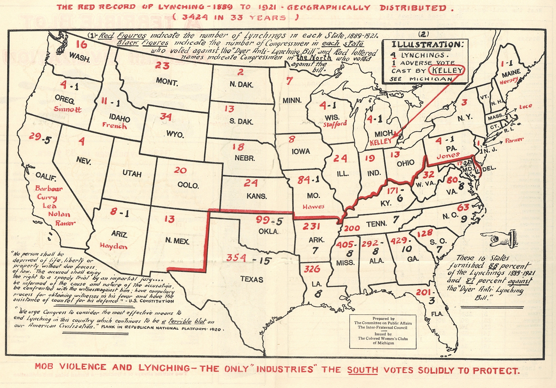 Representative Leonides Dyer (R-MO) introduced anti-lynching legislation in 1918. His bill passed the House but was defeated by a Senate filibuster by Southern Democrats. In 2021, the Emmett Till Anti-lynching bill passed in the House and failed to pass in the Senate. After over 200 attempts since 1900 to pass anti-lynching legislation, this bill finally passed both Chambers and was signed into law by President Biden in 2022.