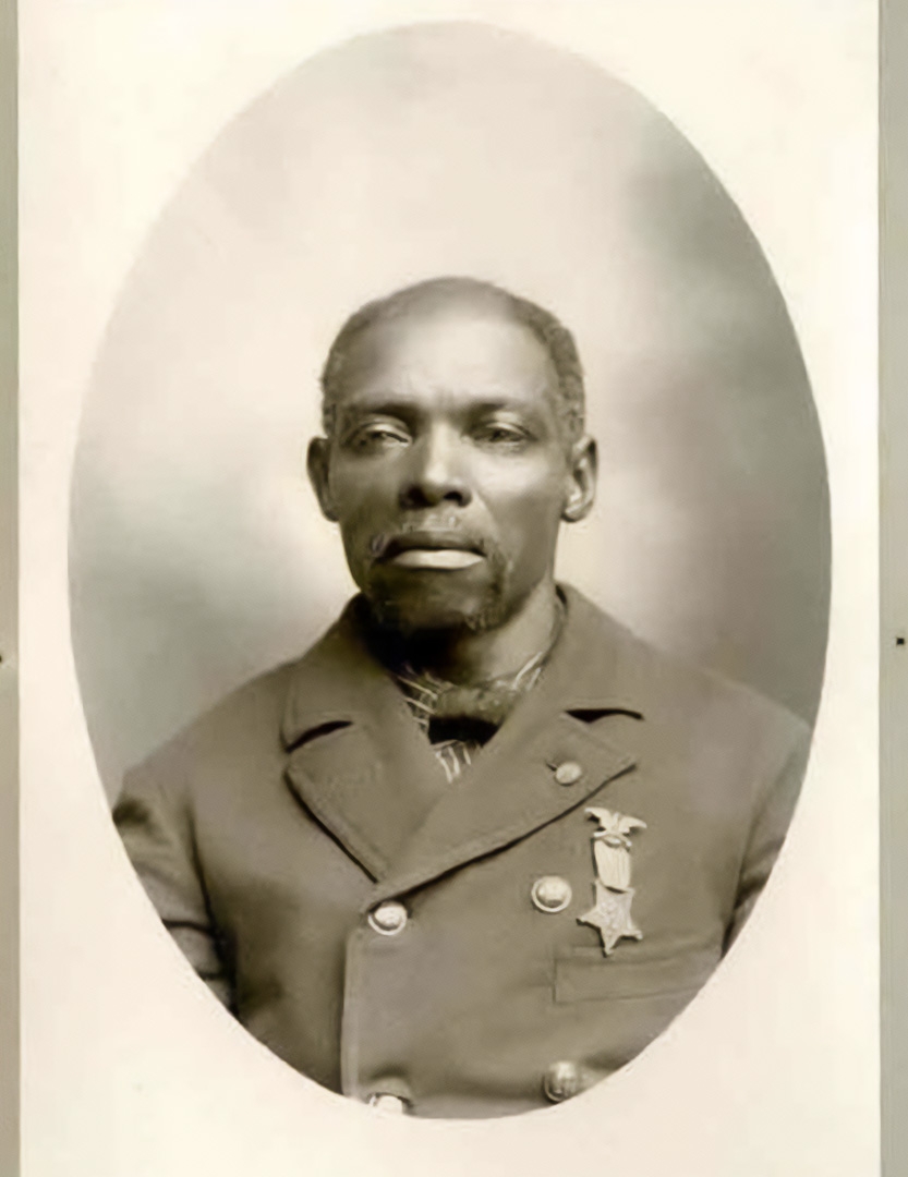 Appleton resident Horace Artis, in his official portrait for the George Eggleston Post of the Grand Army of the Republic. GAR members fought for the Union in the Civil War.